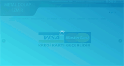 Desktop Screenshot of metaldolapizmir.com